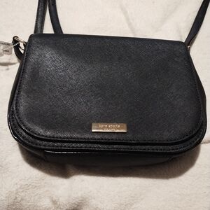 KATE SPADE  Laurel Way Carsen Black Saffiano Leather  Crossbody Small Bag NWT.
